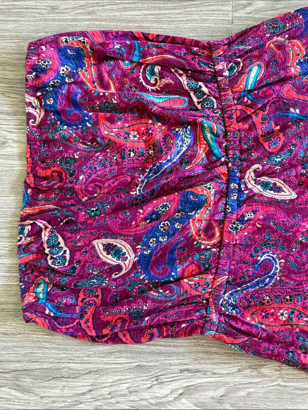 Lucky Brand Multi Color Maxi Strapless Dress Sz L - Picture 8 of 12